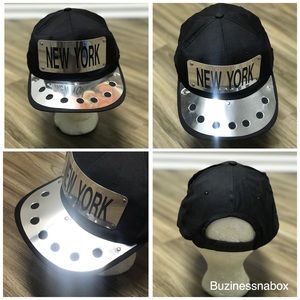 New York metal adjustable hat